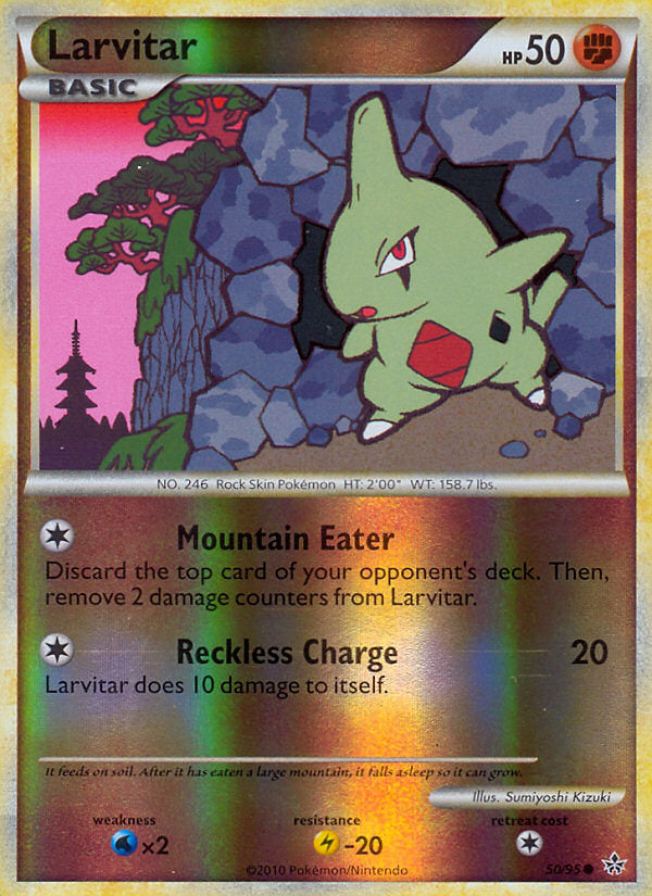 Unleashed Larvitar #50/95 reverse holo