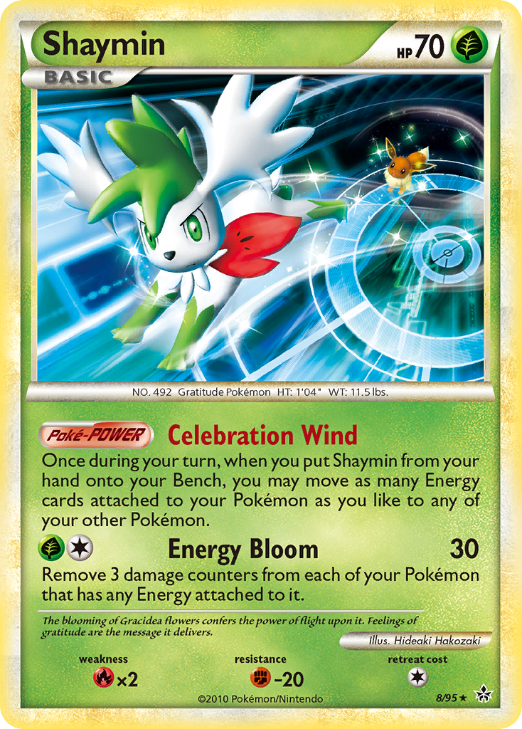 Unleashed Non - Holo Shaymin #8/95