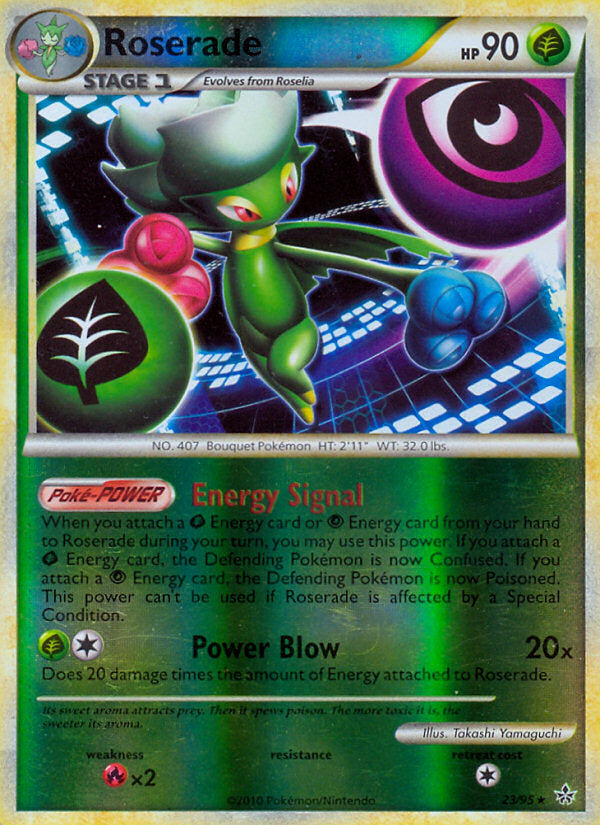 Unleashed Roserade #23/95 reverse holo