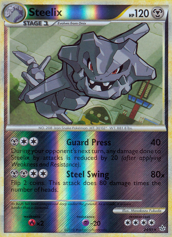 Unleashed Steelix #24/95 reverse holo