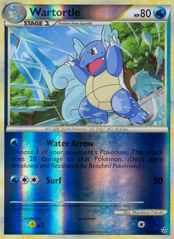 Unleashed Wartortle #42/95 reverse holo