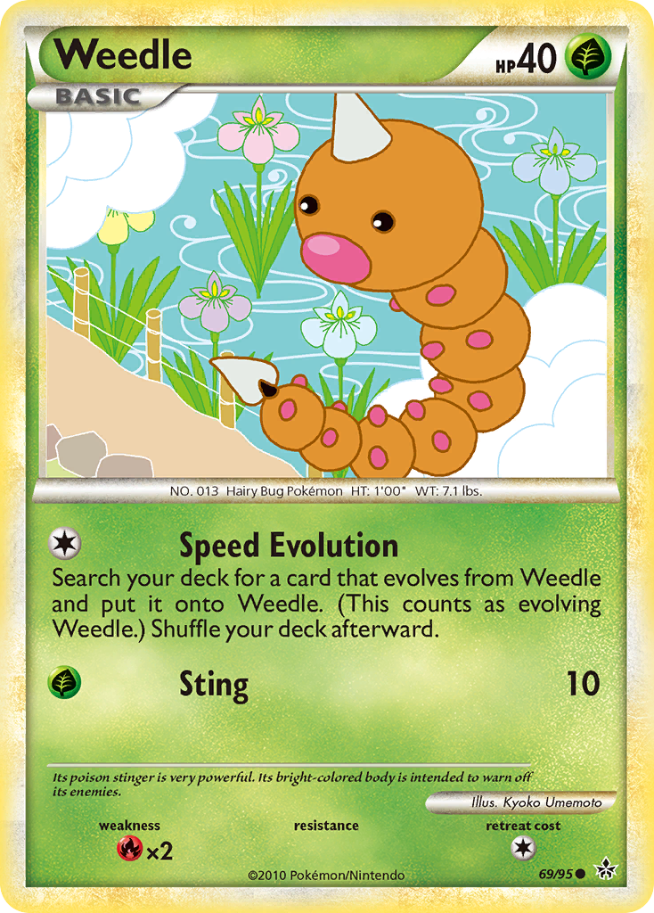 Unleashed Weedle #69/95
