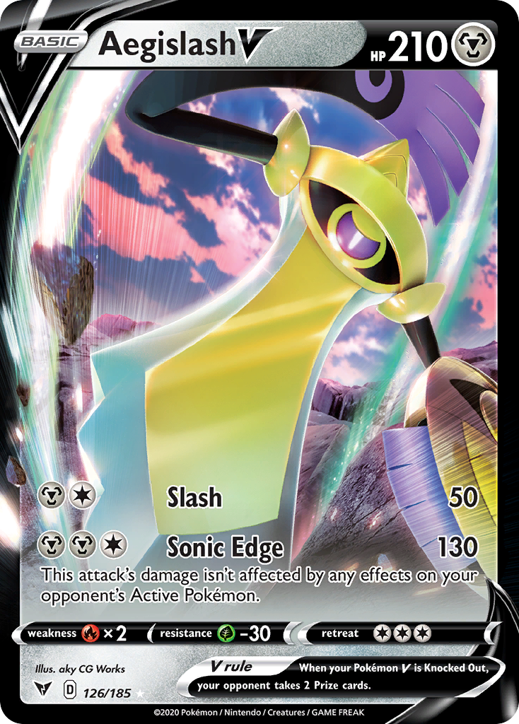 Vivid Voltage Aegislash V #126/185