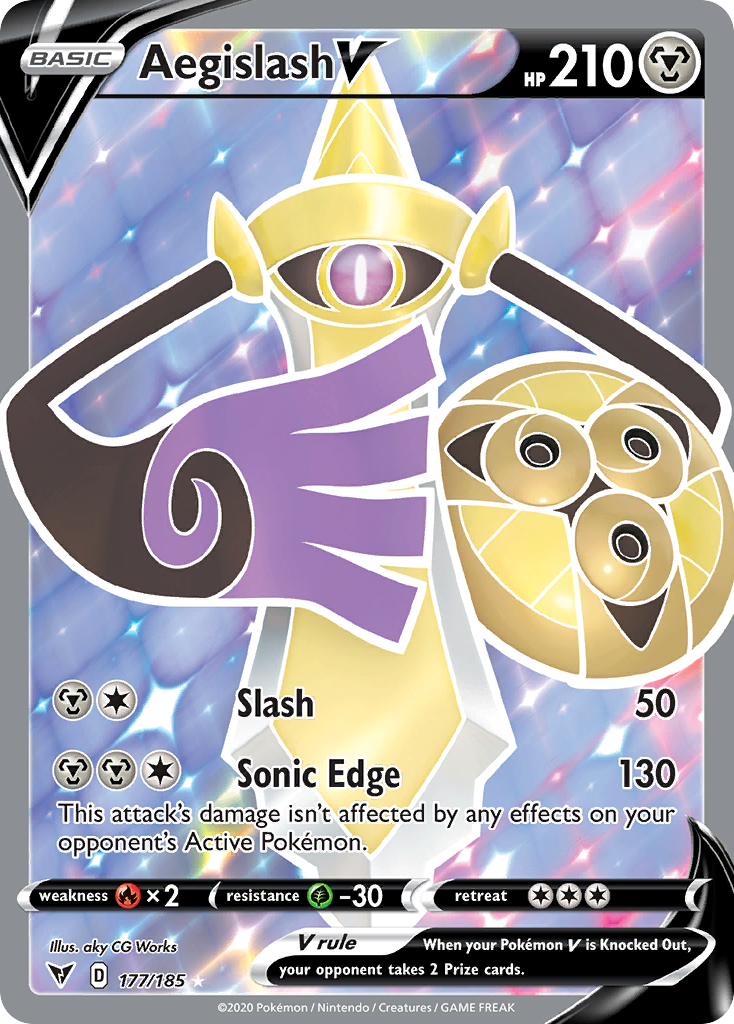 Vivid Voltage Aegislash V #177/185