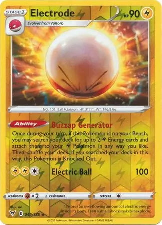 Vivid Voltage Electrode #46/185 reverse holo