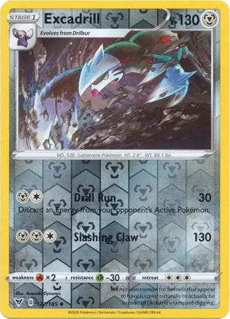 Vivid Voltage Excadrill #122/185 reverse holo