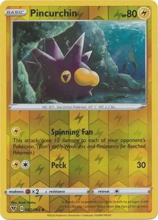 Vivid Voltage Pincurchin #62/185 reverse holo