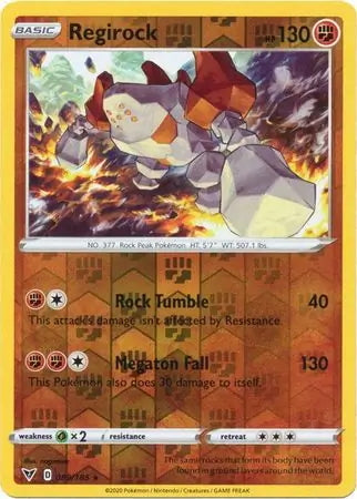 Vivid Voltage Regirock #89/185 reverse holo