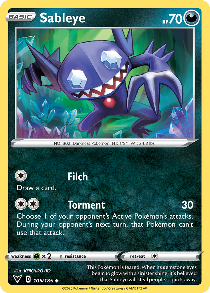 Vivid Voltage Sableye #105/185