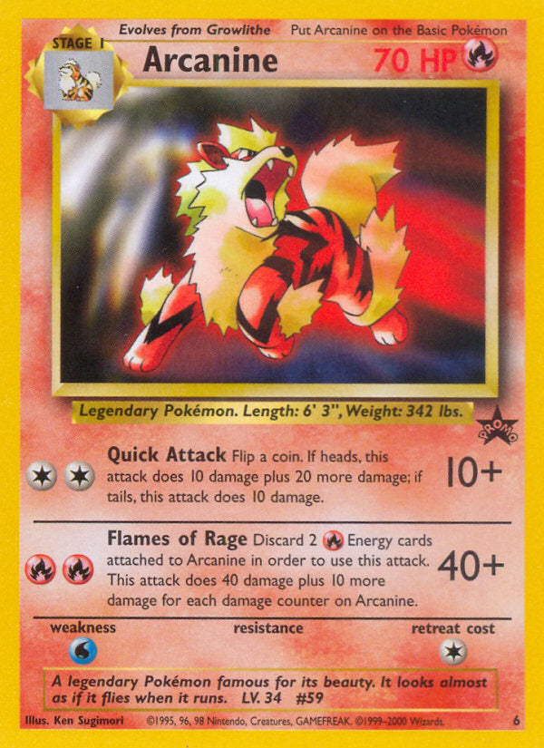 WOTC Promo Arcanine #6