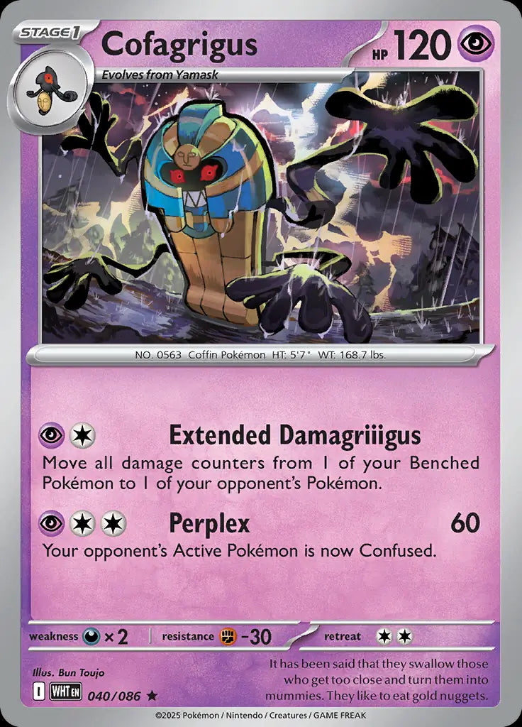 White Flare Holo Cofagrigus #40/86