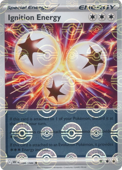 pokemon card with pokeball holo White Flare Ignition Energy #86/86 Pokeball Holo – Kaartenverzamelen.nl