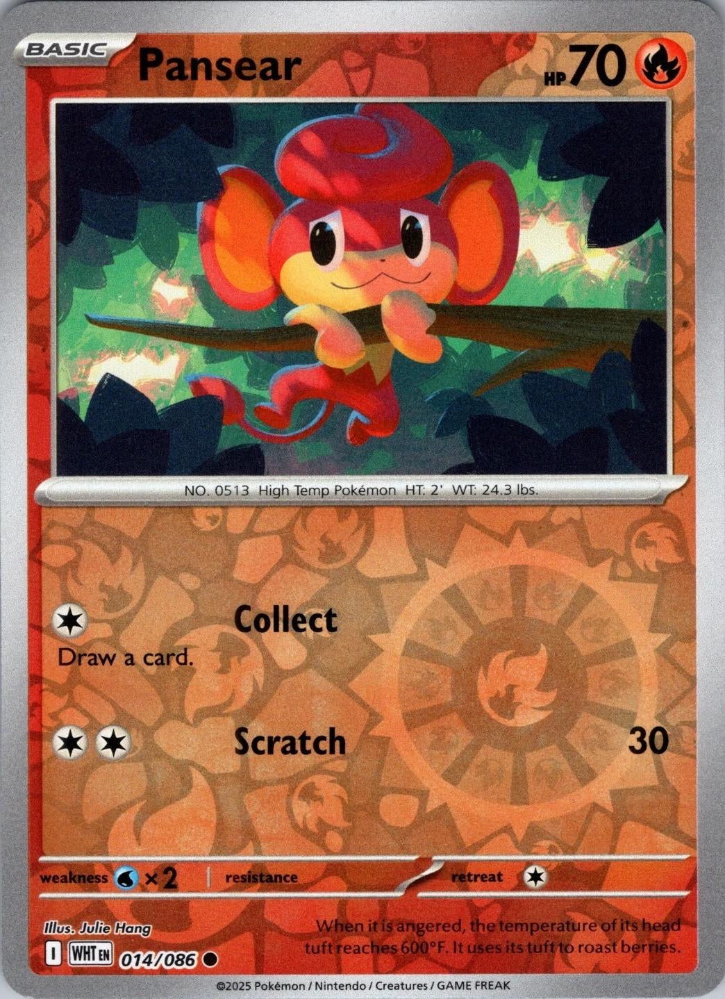 White Flare Pansear #14/86 Reverse Holo –