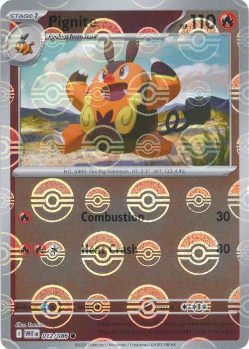 does heb sell pokemon cards White Flare Pignite #12/86 Pokeball Holo – Chip:Small Nidoking #228 - Wisdom Marvel Comics