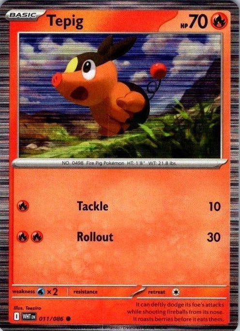 pokemon tepig card pokemon:tepig