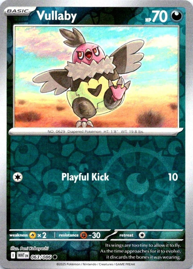 White Flare Vullaby #63/86 Reverse Holo