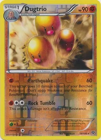 XY Dugtrio #59/146 reverse holo