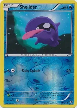 XY Shellder #31/146 reverse holo