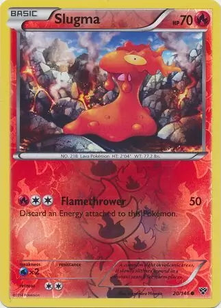 XY Slugma #20/146 reverse holo