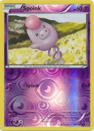 XY Spoink #49/146 reverse holo
