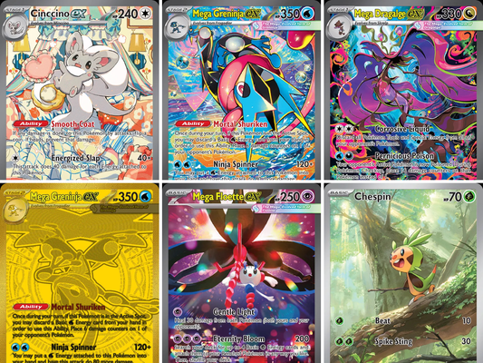 Chaos Rising Pokémon kaarten – complete setgids over Mega Greninja ex, Mega Dragalge ex en Mega Evolution