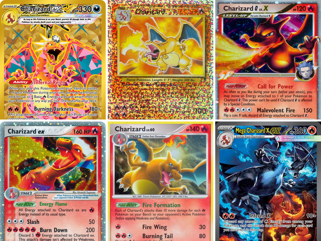 De geschiedenis van Charizard Pokémon kaarten