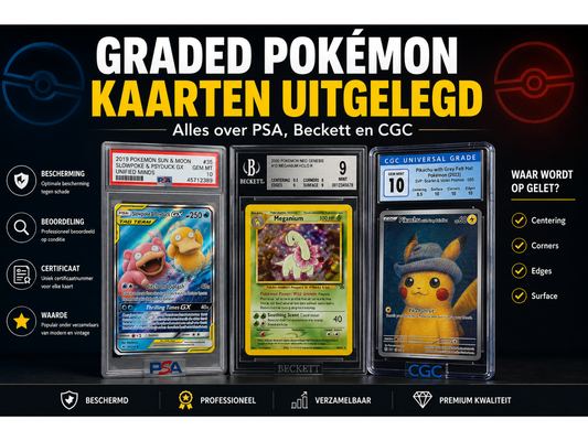 Graded Pokémon kaarten uitgelegd: alles wat je moet weten over PSA, Beckett en CGC