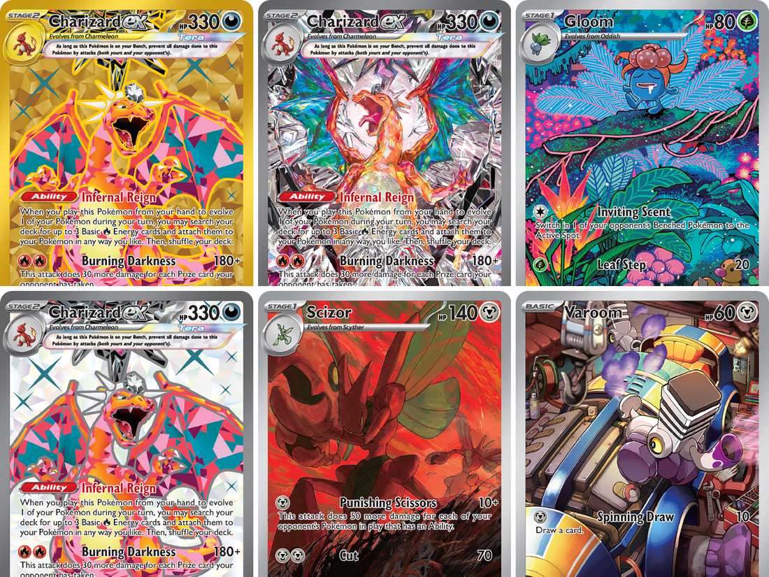Obsidian Flames Pokémon kaarten (2023) – complete setgids over Charizard ex en Illustration Rares