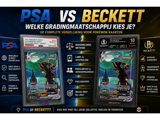 PSA vs Beckett: welke gradingmaatschappij kies je voor jouw Pokémon kaarten?