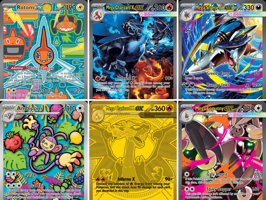 Phantasmal Flames Pokémon kaarten – complete setgids over Mega Charizard X ex, Rotom ex en Ghost Pokémon