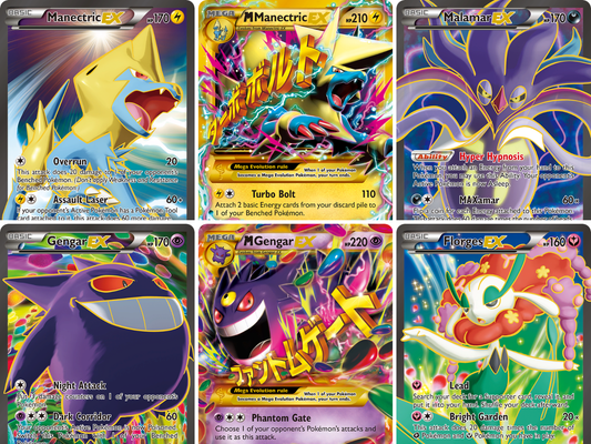 XY Phantom Forces Pokémon kaarten: complete setgids