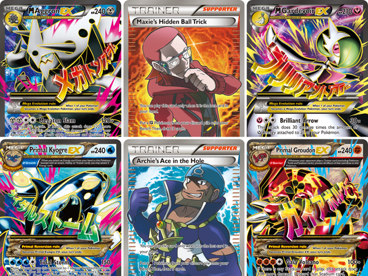 XY Primal Clash Pokémon kaarten: complete setgids