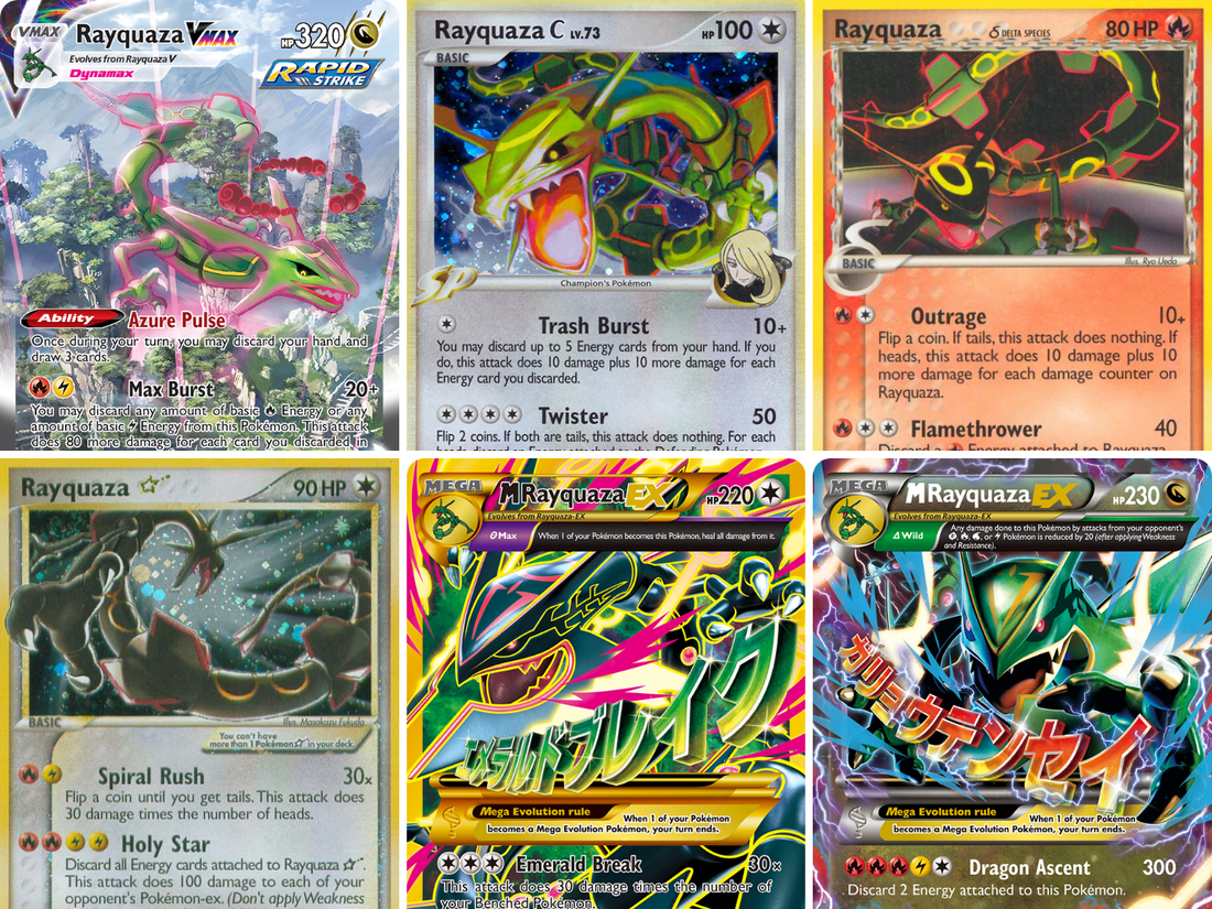 Rayquaza Pokémon kaarten: complete gids over de populairste Rayquaza kaarten