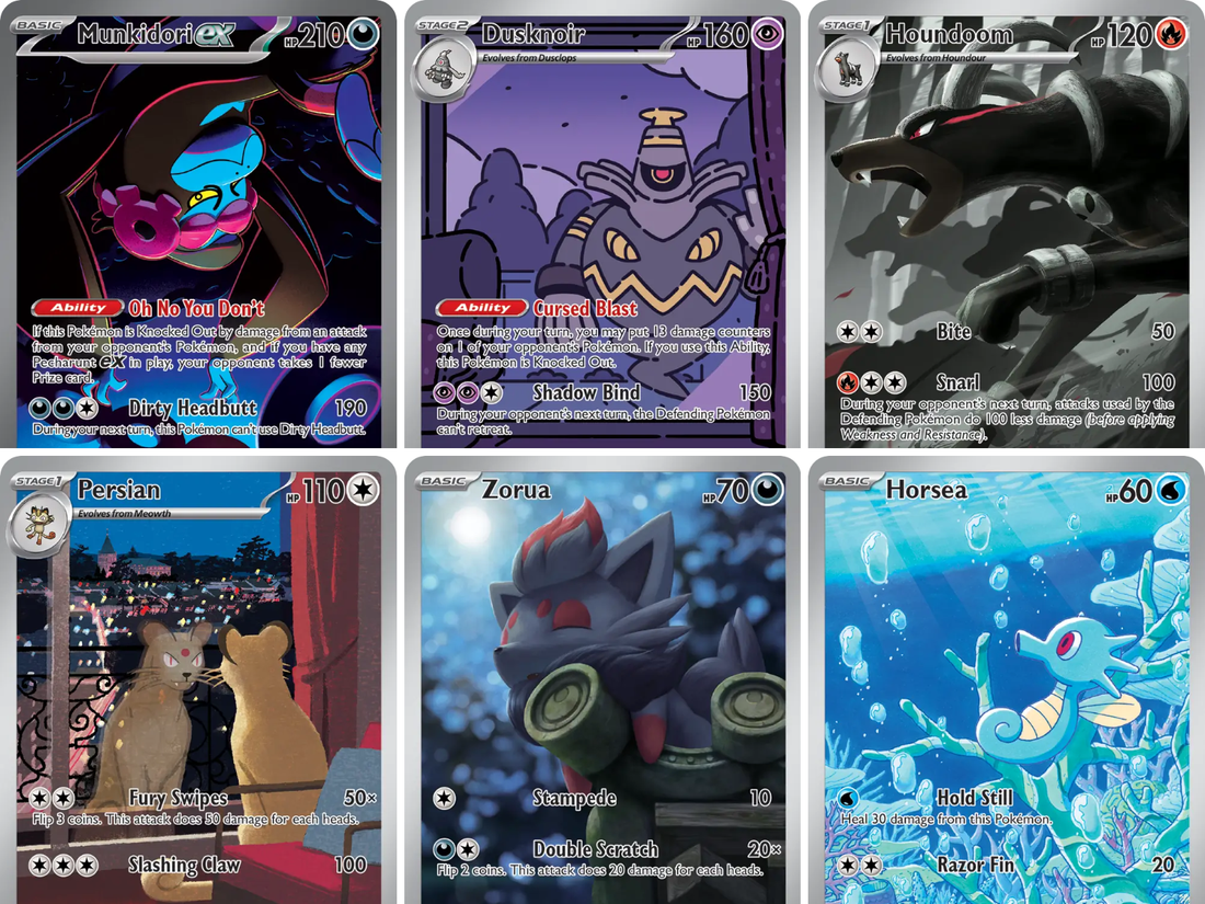 Shrouded Fable Pokémon kaarten (2024) – complete setgids over Pecharunt ex en de Loyal Three