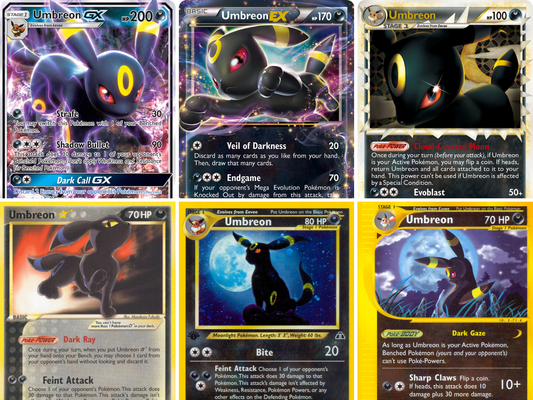 Umbreon Pokémon kaarten: complete gids over de populairste Umbreon kaarten