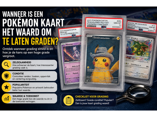 Wanneer is een Pokémon kaart het waard om te laten graden?