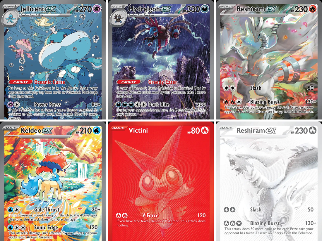 White Flare Pokémon kaarten (2025) – complete setgids over Reshiram, Unova en Master Ball Reverse Holo