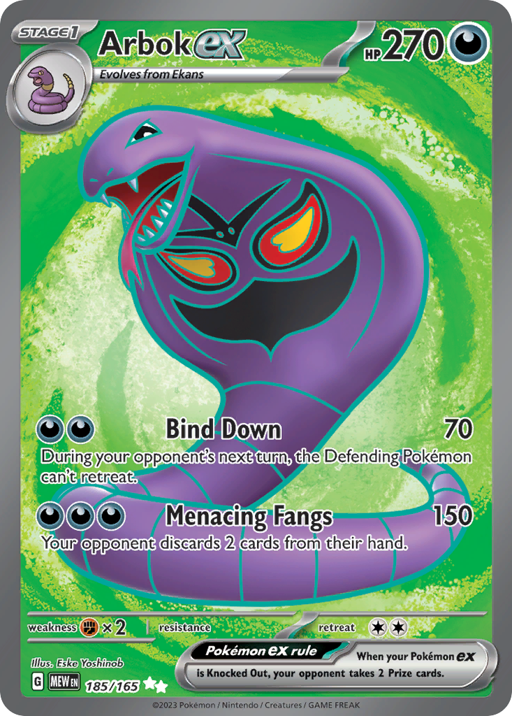 151 Set Arbok #185/165