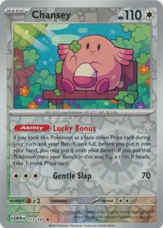151 Set Chansey #113/165 reverse holo