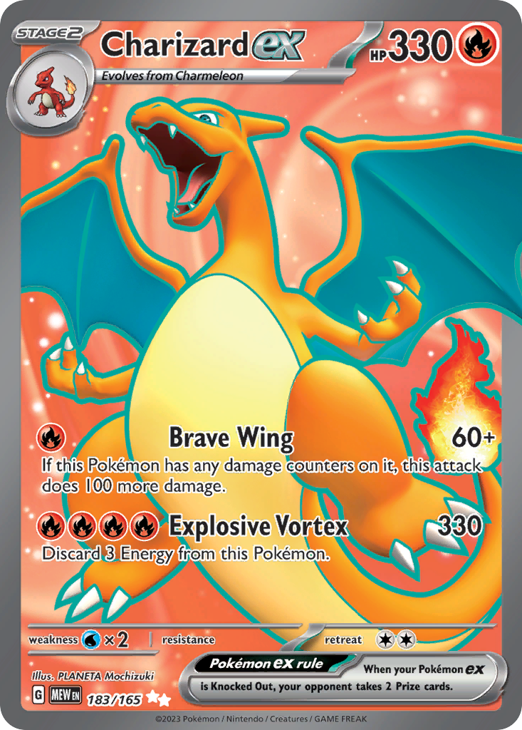 151 Set Charizard EX #183/165