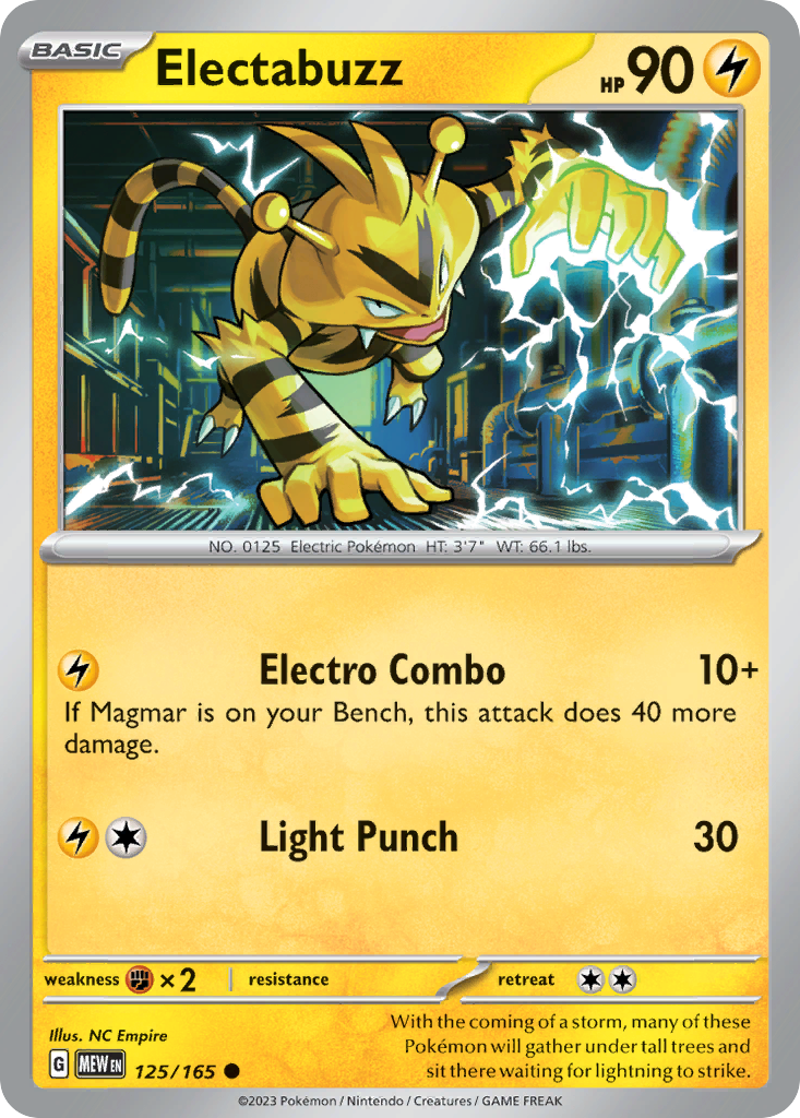 151 Set Electabuzz #125/165