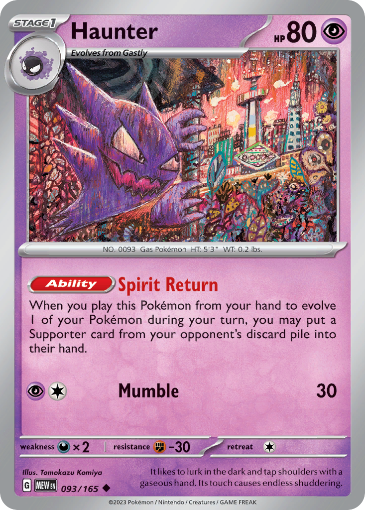 151 Set Haunter #93/165