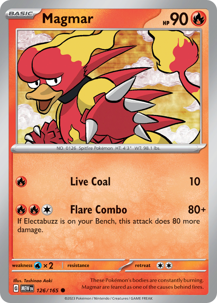 151 Set Magmar #126/165