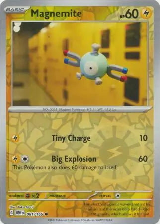 151 Set Magnemite #81/165 reverse holo