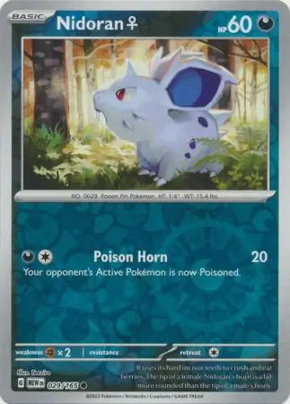 151 Set Nidoran ♀ #29/165 reverse holo
