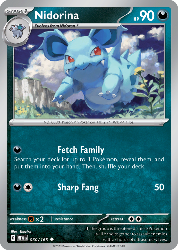 151 Set Nidorina #30/165