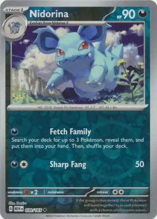 151 Set Nidorina #30/165 reverse holo