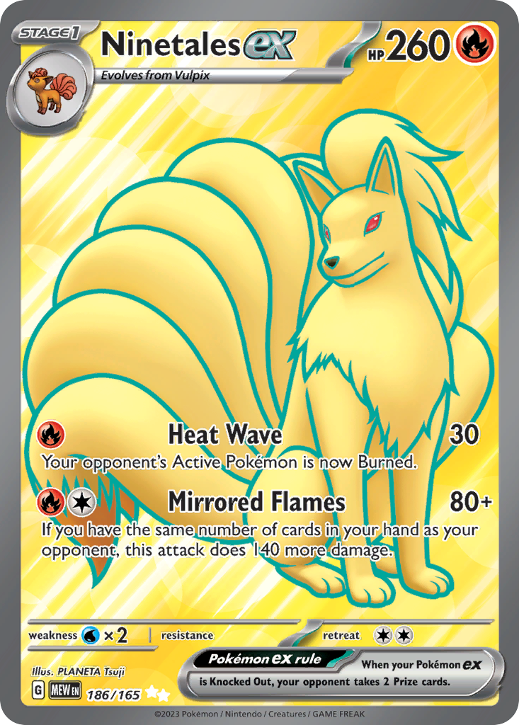 151 Set Ninetales #186/165