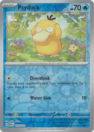 151 Set Psyduck #54/165 reverse holo