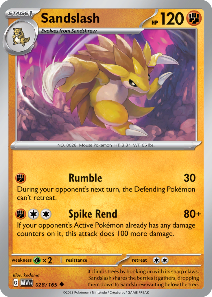 151 Set Sandslash #28/165